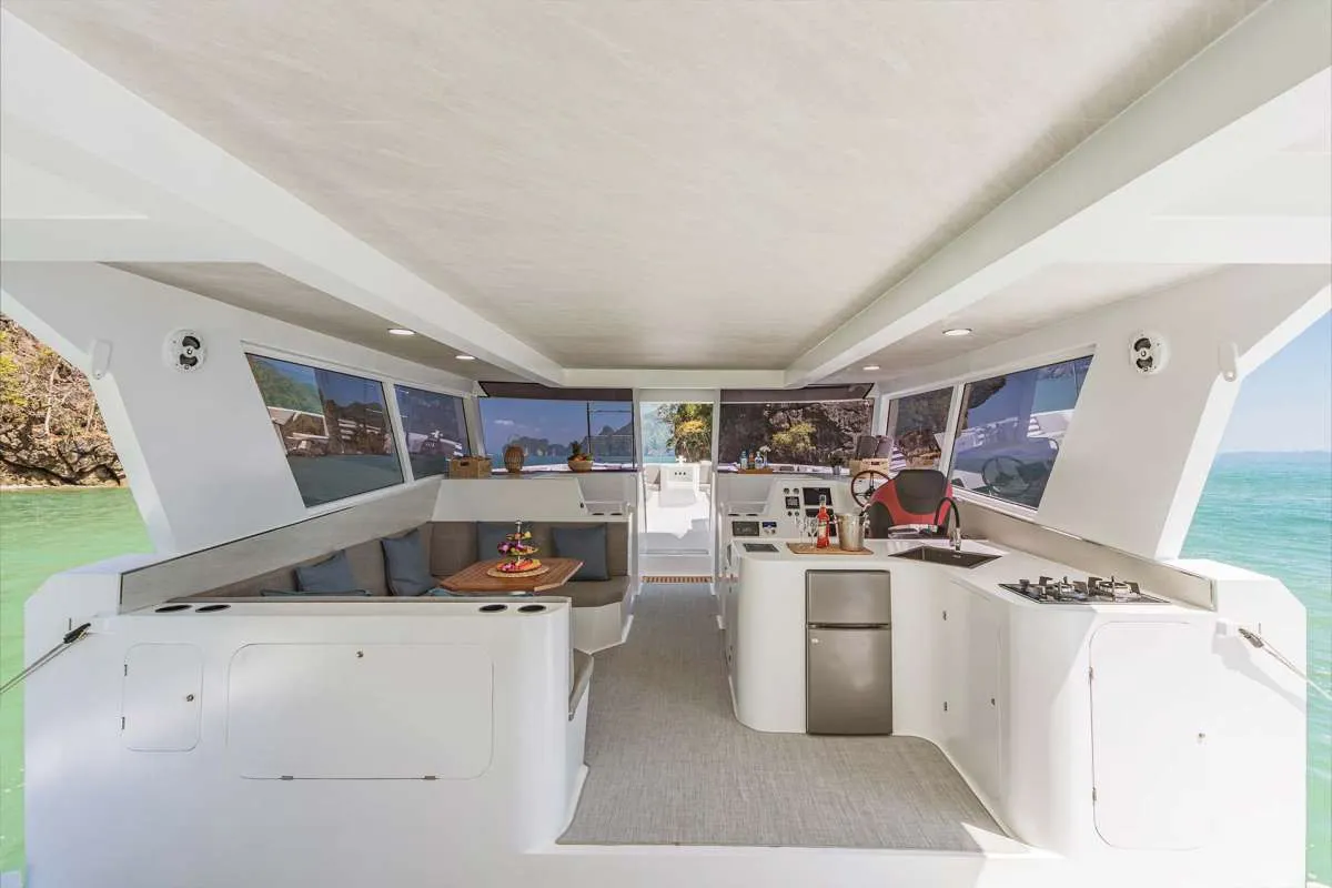 Private 50ft Power Catamaran Charter Phuket | Phi Phi, Phang Nga & Island Hopping image 3
