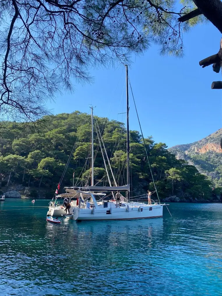 Kemer Private Sailing Yacht Tour to Phaselis, Paradise Bay and Moonlight Bay image 1