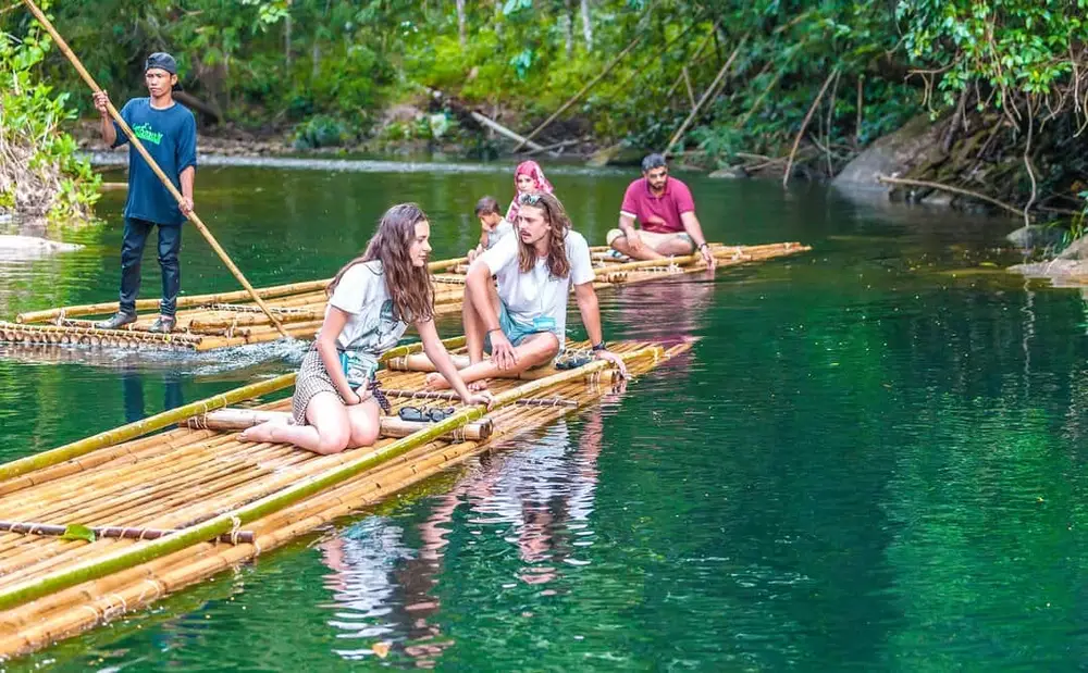 Khaolak andaman ATV Bamboo rafting camping görseli 2
