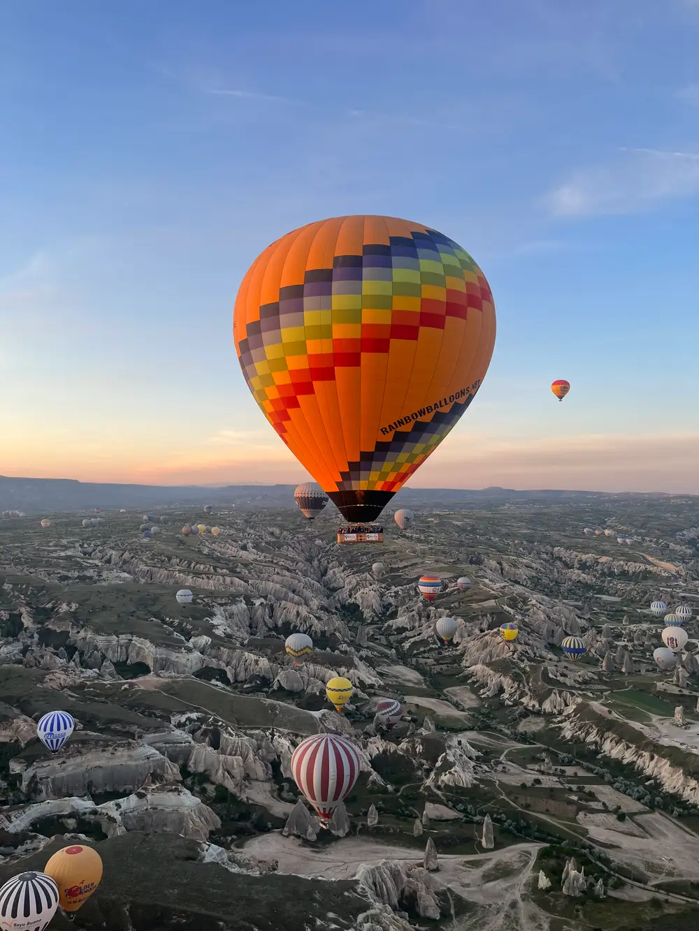 Cappadocia Sunrise Hot Air Balloon Flight with Rainbow Balloons in Goreme image 3