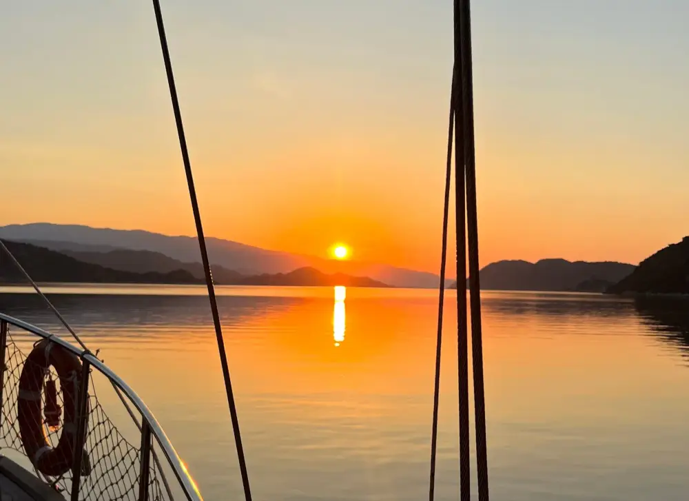 Kaş Moonlight Boat Tour with Swimming and Evening Sea Experience image 1