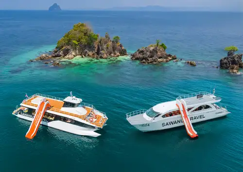 Phi Phi ,Maya,Khai& Pileh:Power Catamaran Day Trip-All Exculsive