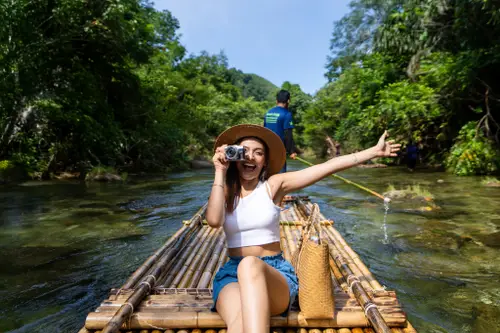 Bamboo rafting with Komol’s Corner Tour