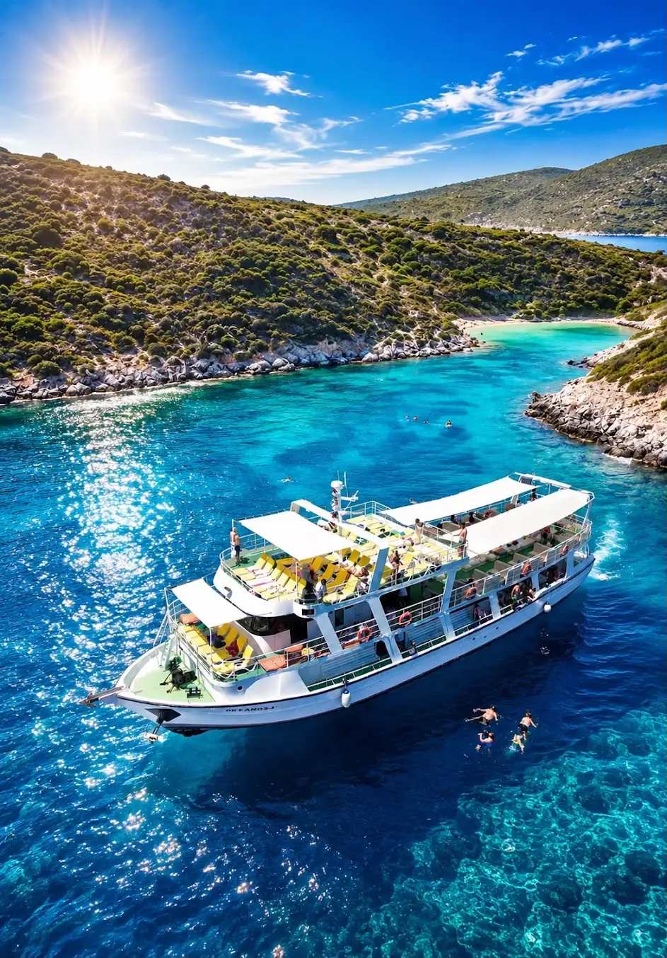 Çeşme Okeanos Boat Tour | Eşek Island & Aegean Bays with Lunch image 1