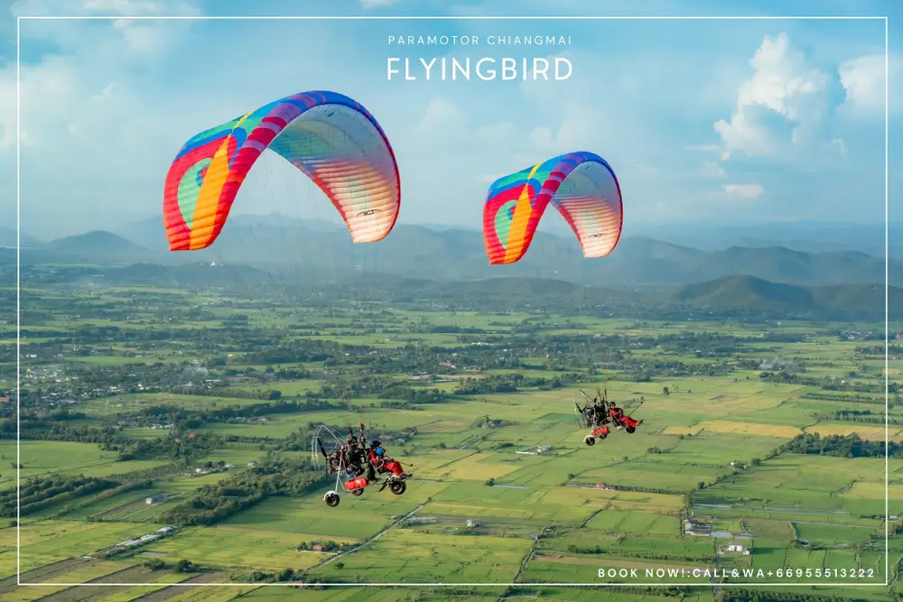 Chiang Mai Tandem Paramotor Flight Experience with FlyingBird image 1