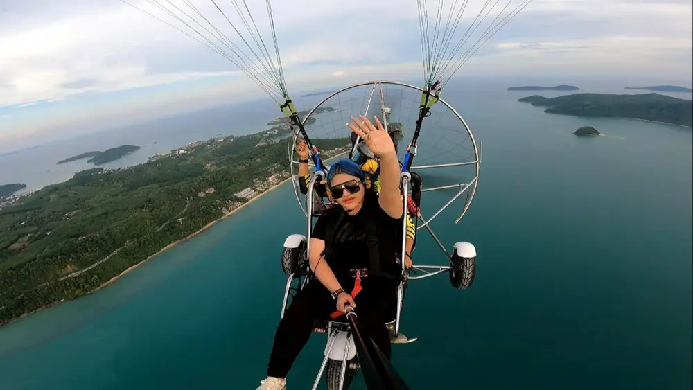 Phuket Tandem Paramotor Flight Experience with GoPro Video image 3
