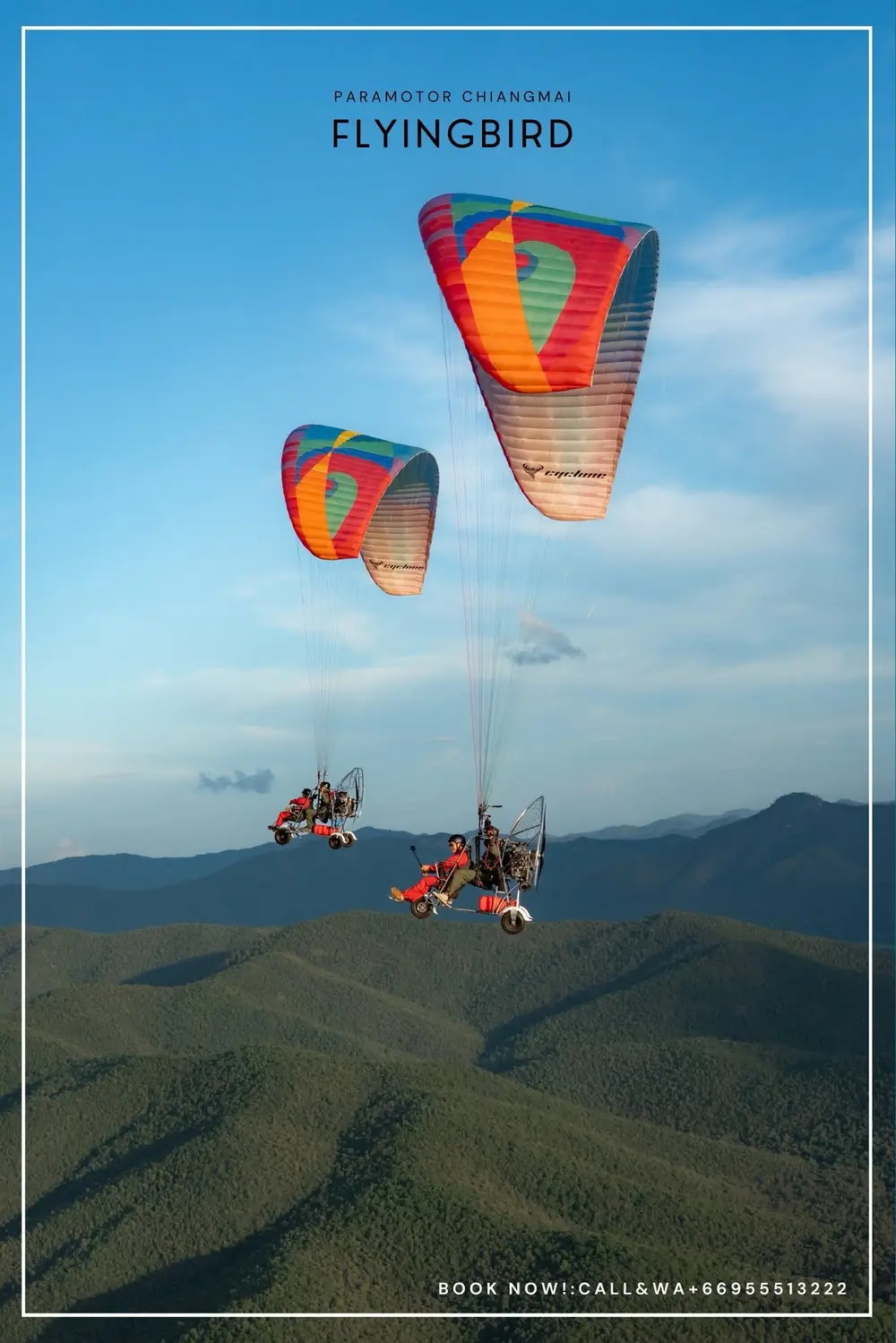 Chiang Mai Tandem Paramotor Flight Experience with FlyingBird image 2