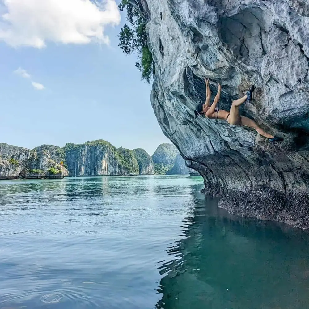 Cat Ba Lan Ha Bay Rock Climbing and Kayaking Experience with Boat Cruise รูปที่ 2