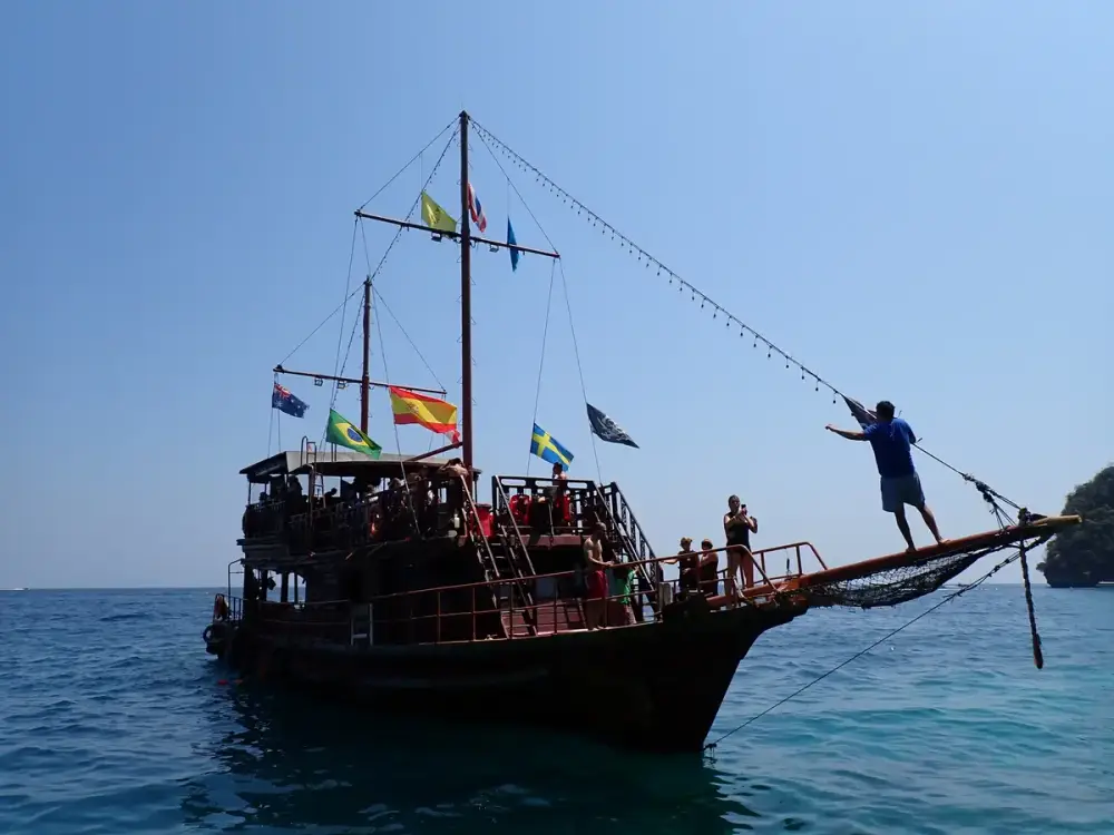 Phi Phi Pirate Boat Sunset Adventure: Snorkelling, Kayaking & Paddleboarding image 1