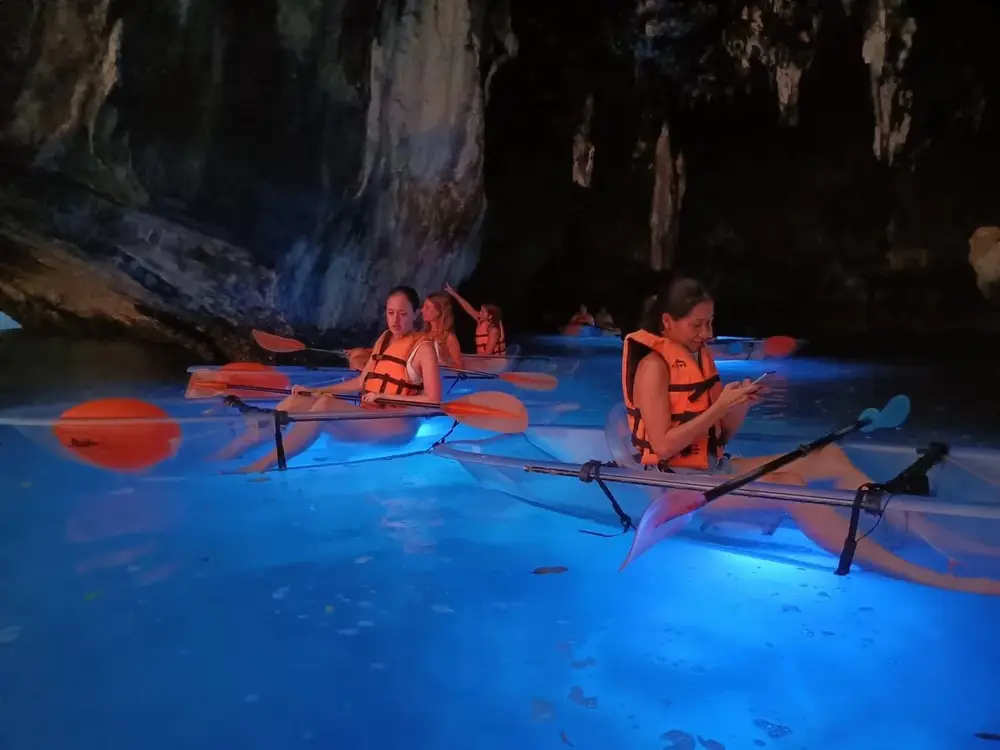 Railay Beach Illuminated Clear Kayak and Bioluminescence Experience image 1