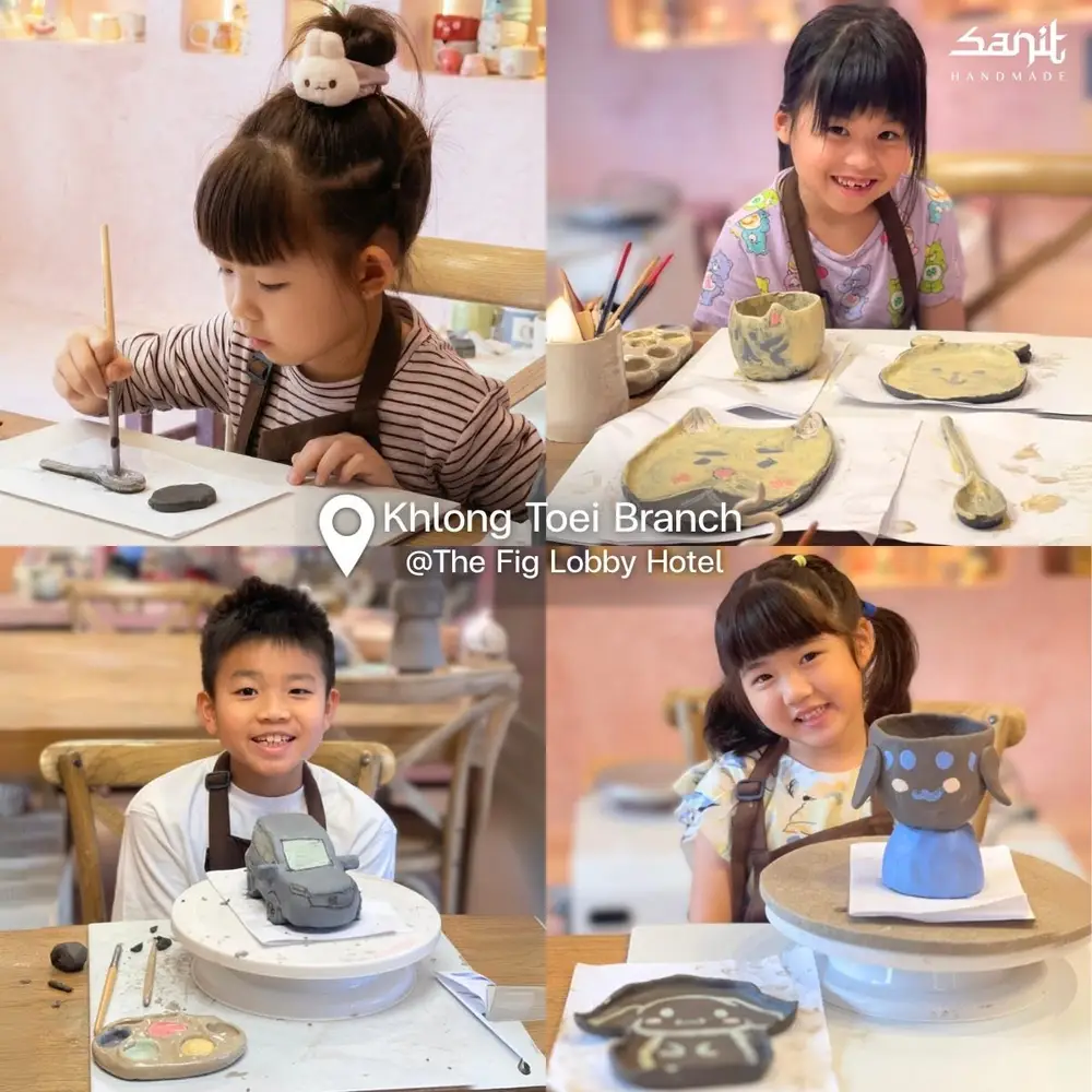 Bangkok Ceramic Hand-Building and Painting Experience at Sanit Handmade image 3