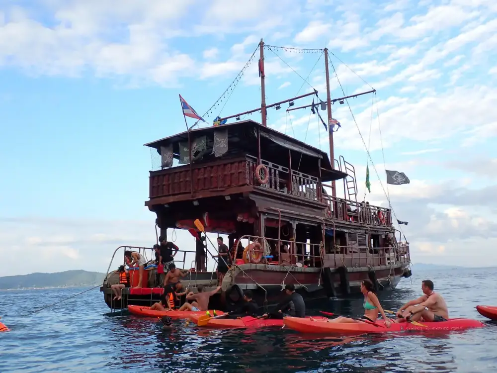 Phi Phi Pirate Boat Sunset Adventure: Snorkelling, Kayaking & Paddleboarding image 3
