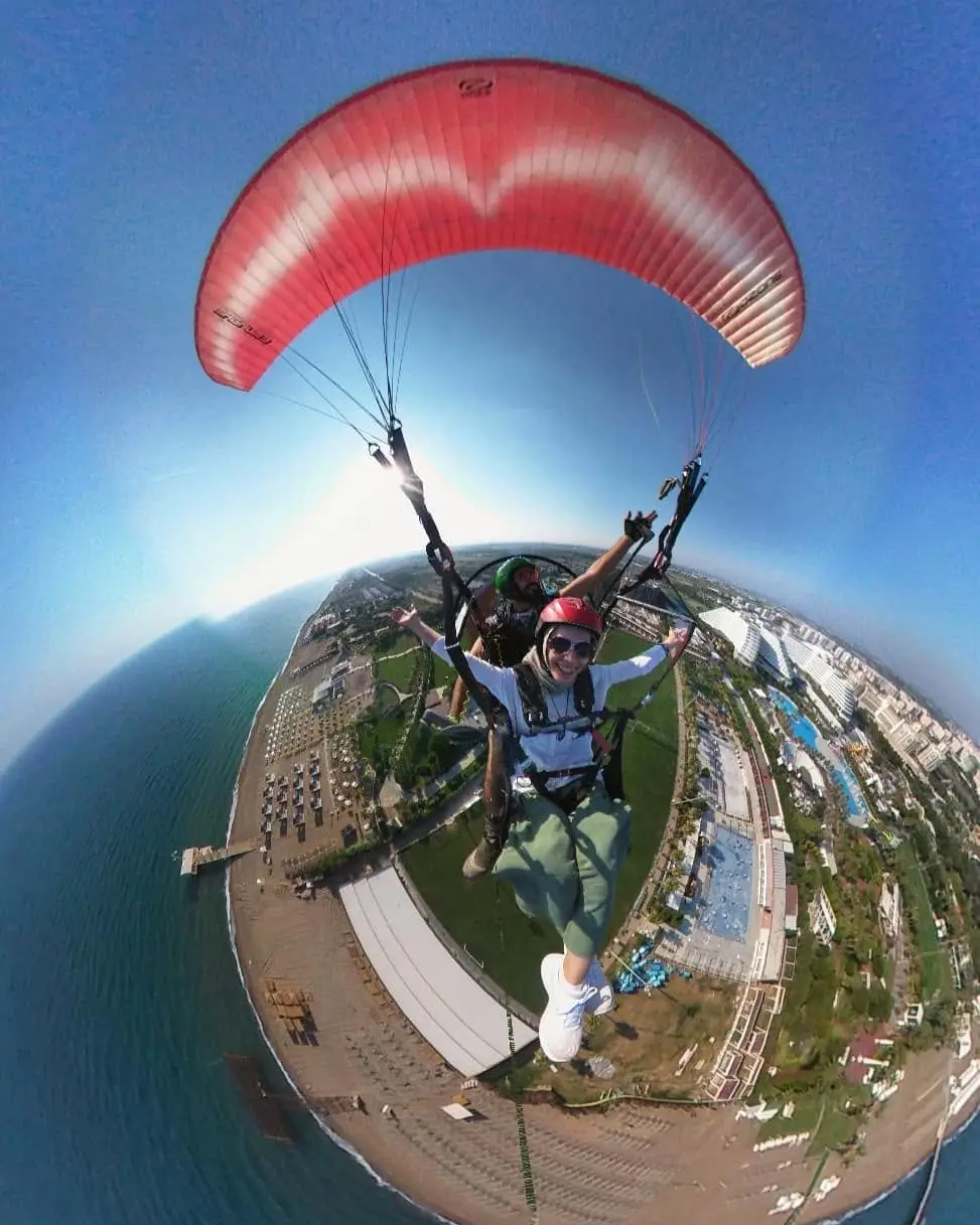 Antalya Tandem Paramotor Flight over the Mediterranean Coast with Indra image 3