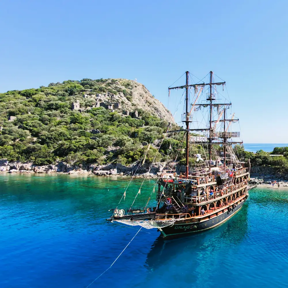 Oludeniz Dragon Pirate Boat Tour with Butterfly Valley, Lunch and Foam Party image 3