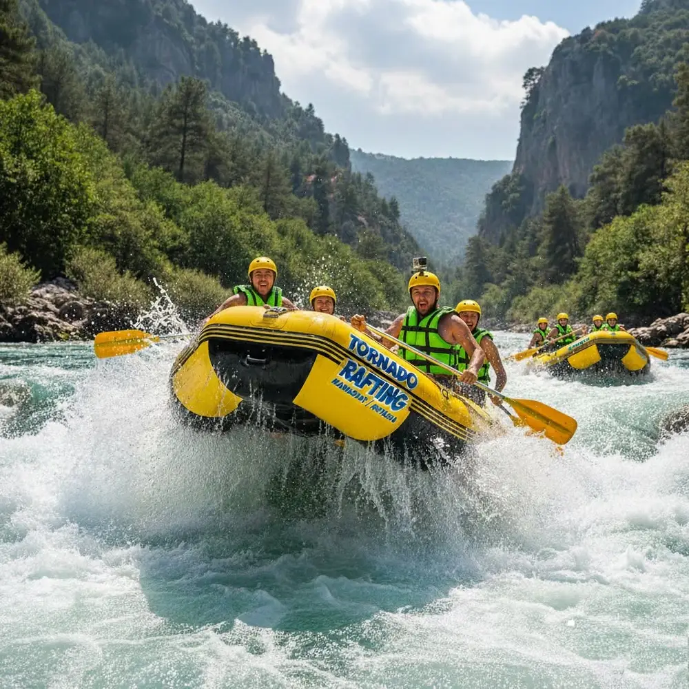 Antalya Koprulu Canyon Rafting and Zipline Experience with Lunch image 1